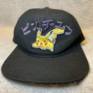 Pokemon Black Pikachu Cap with Purple Accents